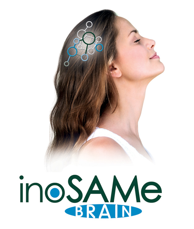 Con inoSAMe Brain sarà più semplice combattere l’umore nero, l’ansia e lo stress, grazie ai suoi componenti attivi:  S-Adenosil-L-Metionina, Inositolo e Magnesio.